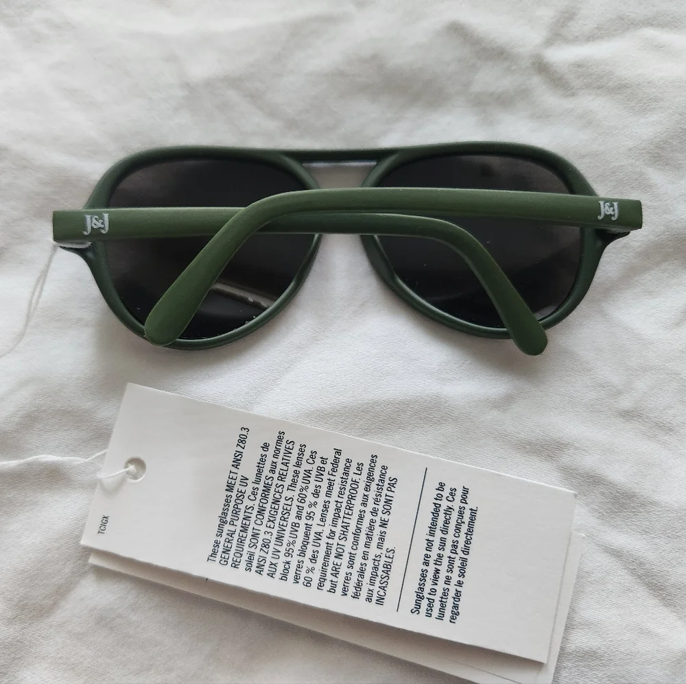 Janie and Jack Green Sunglasses- 0-2 Years